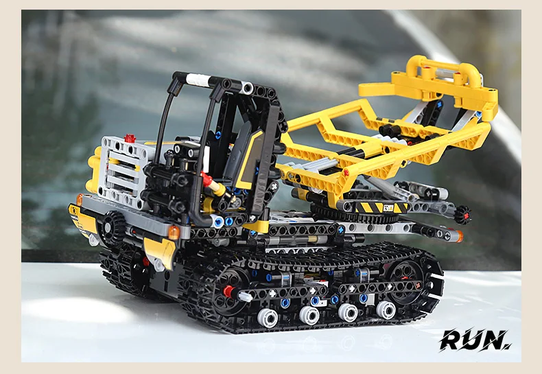 Conjunto de Blocos de Construção Technic Carro Motor Carregador Compatível 42094 Rastreado Tijolos Modelo Crianças Brinquedos Presente Natal rc 19 Technic carro rc motor carregador compatível 42094
