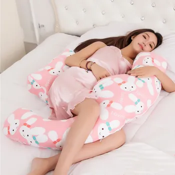 

U Maternity Sleeping Body Pillow Pregnant Women Nursing Supplies Pregnancy Pillow Quality Cotton Waist Protect Cushion Long Side