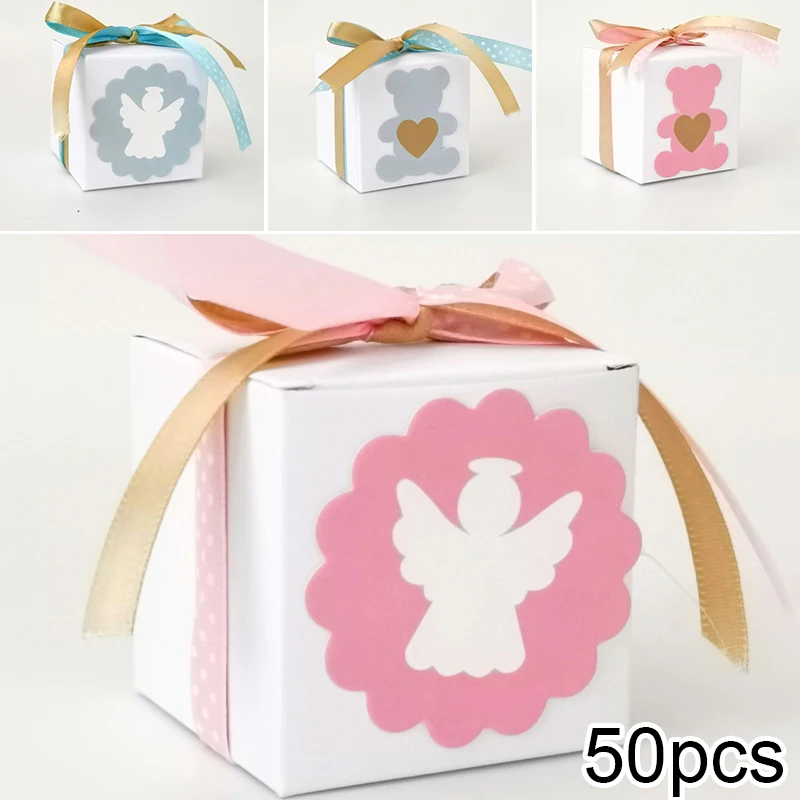 50* подарочные коробки для конфет, подарочная упаковка для конфет, вечерние украшения для дня рождения, Дня Святого Валентина