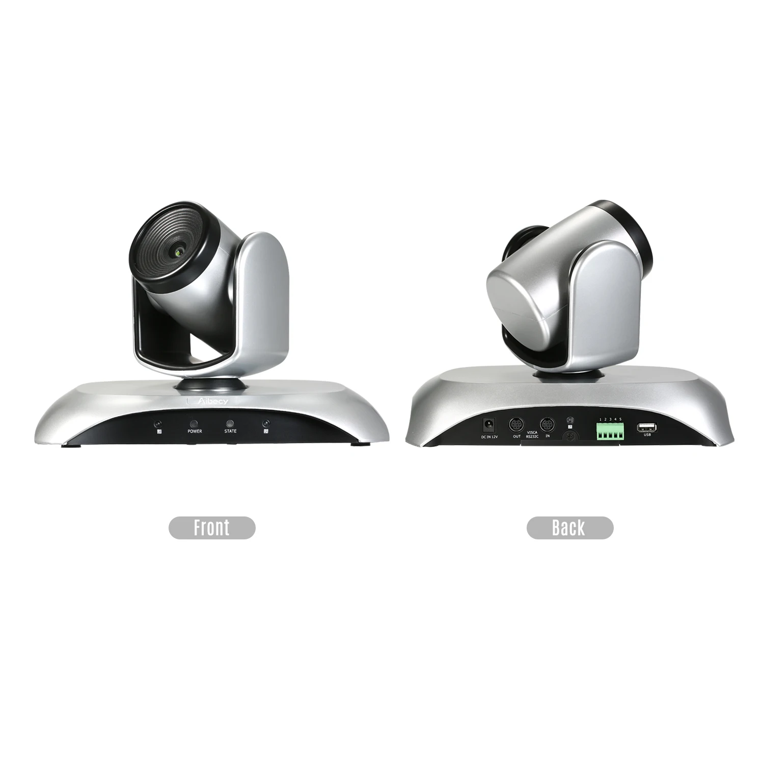 1080P Video Conference Camera Fixed Focus Wide Angle Webcam Supported H.264 Hard Compression 355&deg; Rotation with Remote Control