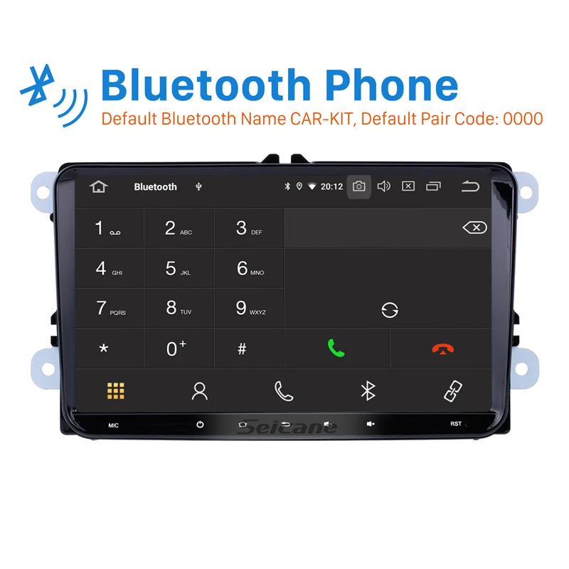 Seicane 2Din Android 9 0 GPS автомобильный &quotстерео для VW BORA Polo Golf 4 5 6 7 Tiguan Passat b6 b5 b7