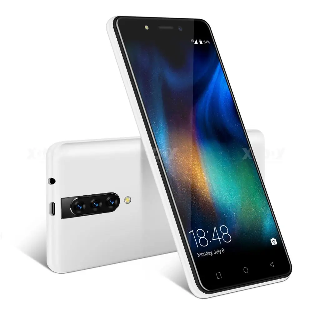 Белый XGODY 4G смартфон 5," 18:9 Android 9,0 2GB Оперативная память 16 Гб Встроенная память MTK6737 4 ядра Dual Sim 5MP Камера 2800 мА/ч, чехол для мобильного телефона - Цвет: Белый