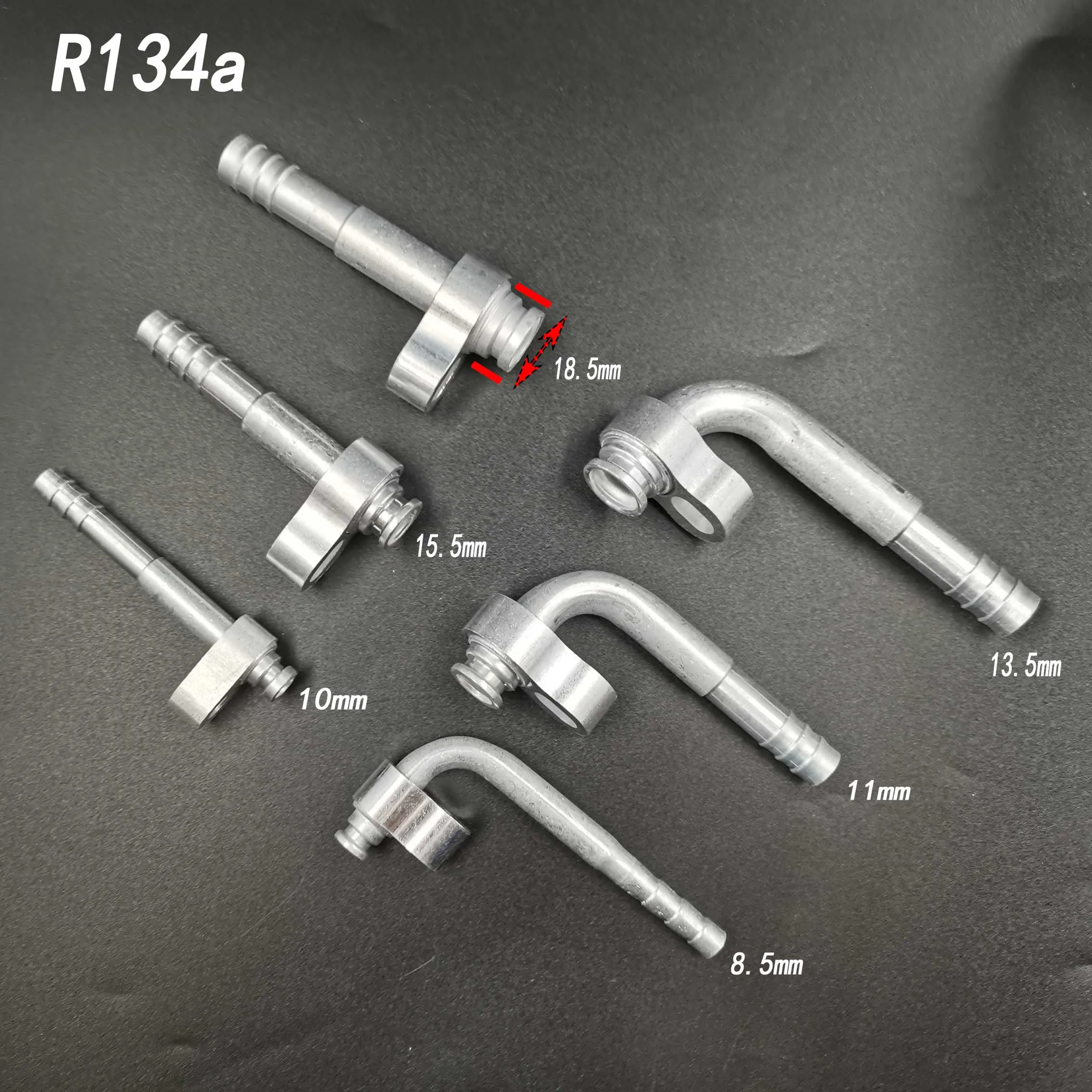 Tubería de aire acondicionado automotriz R134, Kit de juntas de aluminio, radiador, condensador, botella de secado, Conector de cabezal de activa, 15 piezas - AliExpress
