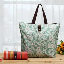 600D Оксфорд ткань хозяйственная сумка настраиваемая супермаркет Экологически чистая Складная Сумочка Цветочный водонепроницаемый складной мешок