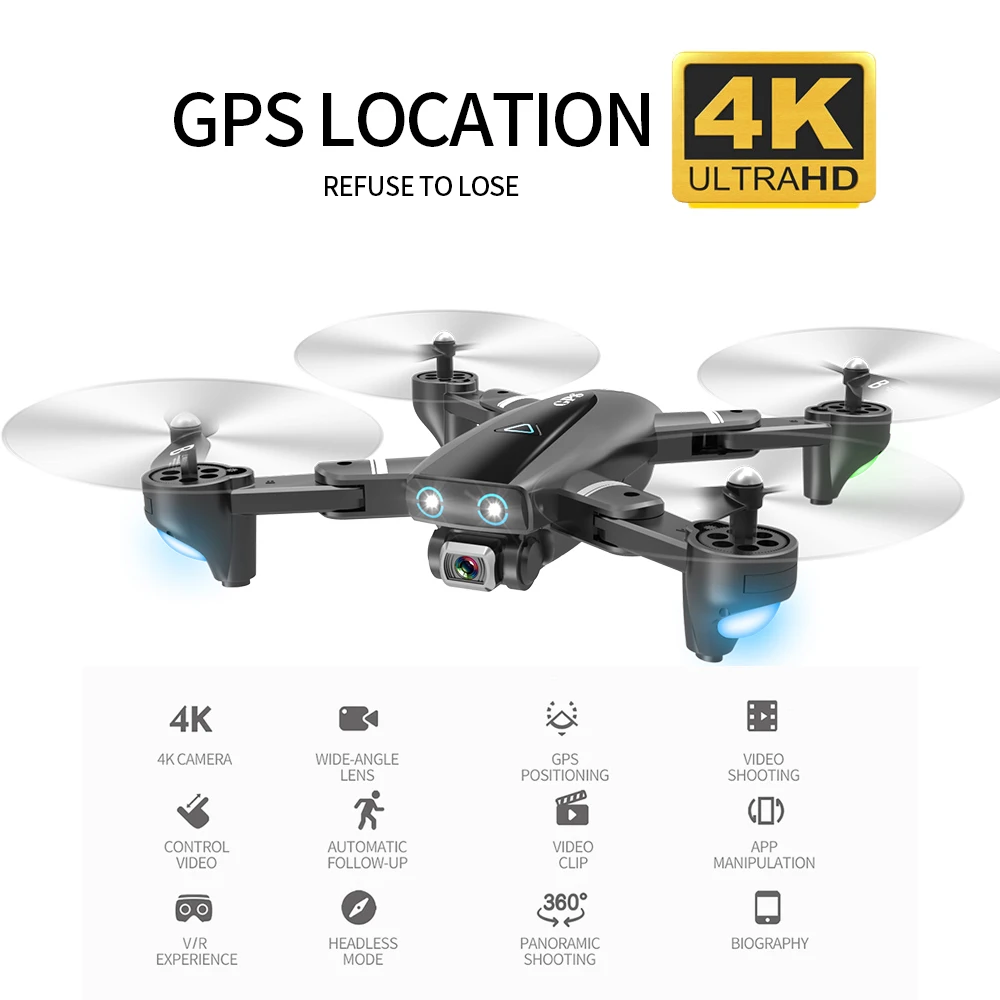Квадрокоптер CSJ S167GPS с камерой 4K|Радиоуправляемые вертолеты| |