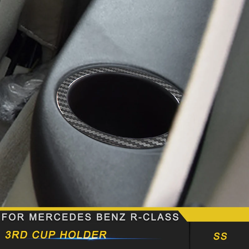 Для Mercedes Benz R-Class автомобильный Стайлинг 3-го ряда держатель чашки панель Крышка обрезная рамка аксессуары для интерьера
