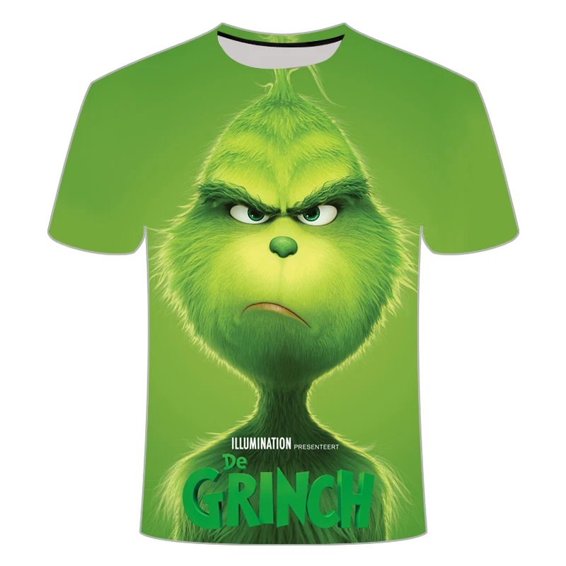 TX-1600 Новинка, летняя модная Мужская/женская футболка с рисунком из фильма Grinch stranger things, 3d аниме, короткий рукав, принт, повседневная мужская футболка s harajuku - Цвет: TX-1600