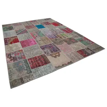 

304x401 Cm Multicolor Handmade Patchwork Rug-10x13 Ft