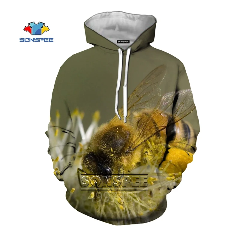SONSPEE bees/осенние модные толстовки для мальчиков и девочек-подростков с 3D принтом; Толстовка для отдыха; уличная одежда; Топ; пуловер для детей; C162 - Цвет: 3