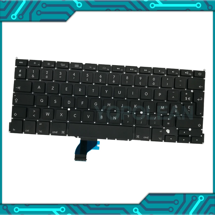 5 PCS New France French Keyboard For Macbook Pro Retina 13" A1502 2013 Years