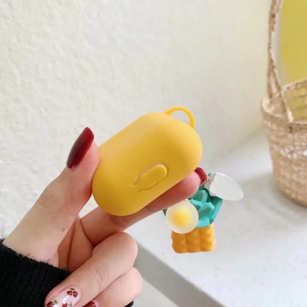 Летний чехол для украшения фруктов, чехол для гарнитура для airpods, Чехлы мягкие силиконовые чехлы, чехол для наушников Bluetooth, чехол для Air Pods