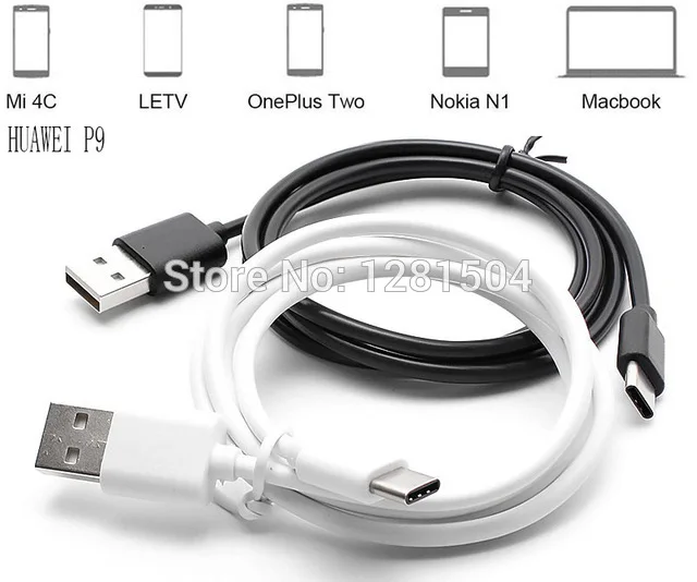 1 м usb type-C кабель USB 3,1 type C кабель для синхронизации данных и зарядки для samsung Macbook Xiaomi 4c Onplus2 NEXUS 5X6 500 шт./лот