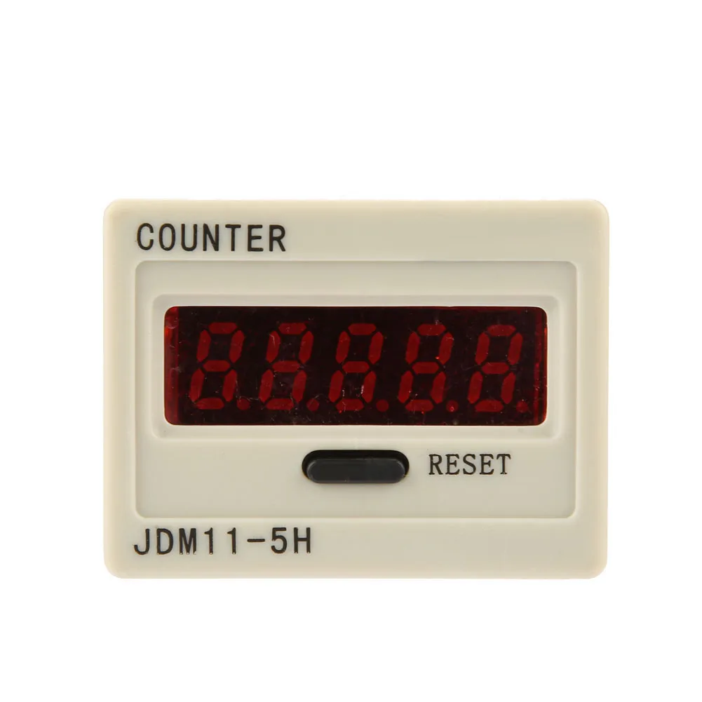 JDM11-5H 5 цифр Дисплей электронный накопление счетчик AC220V/DC36V/DC 24 V/DC 12V
