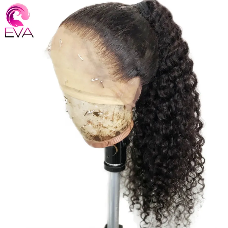 

Eva Hair 360 Lace Frontal Human Hair Wigs Pre Plucked With Baby Hair Glueless Water Wave Brazilian Remy Hair Wig For Black Women