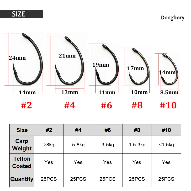 25 шт. рыболовные крючки из высокоуглеродистой стали, крючки для ловли карпа, смешанные размеры, крючки для ловли карпа, рыболовные джиг-головки для ловли карпа, аксессуары для рыбалки