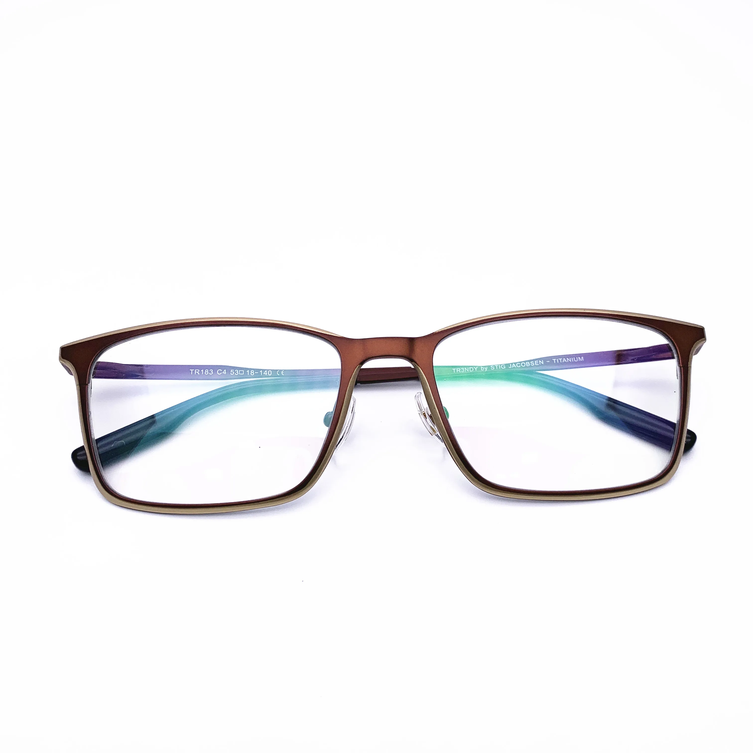 

Belight Optical Brand Design Pure Titanium Brown Gold Mens Glasses Frames Designer EyeGlasses Fashion Prescription Eyewear 183