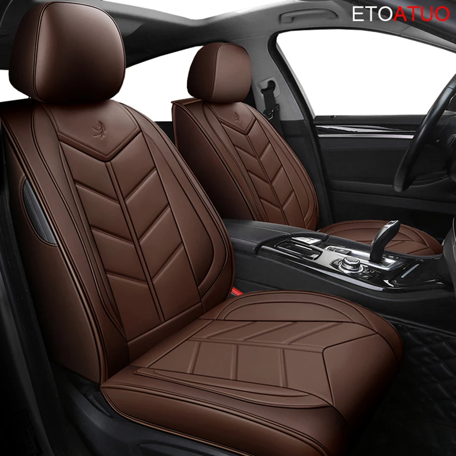 ETOATUO Universal leather Car Seat cover for Renault All Models captur megane scenic kadjar fluence laguna koleos Espace Talisma