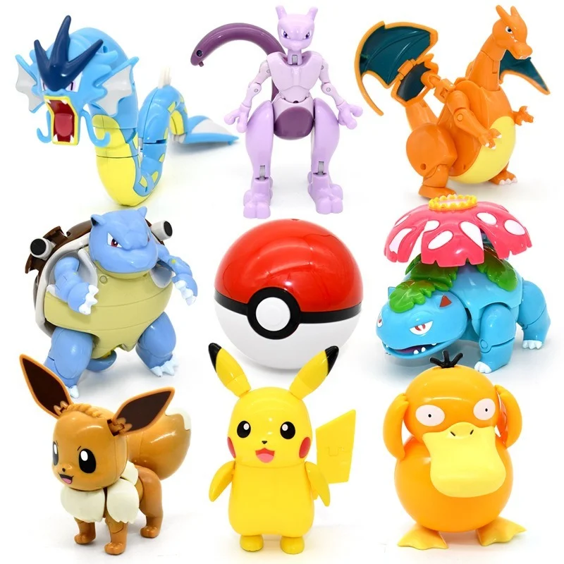 Подлинный Покемон без коробки Карманный Монстр Pokeball деформационные игрушки