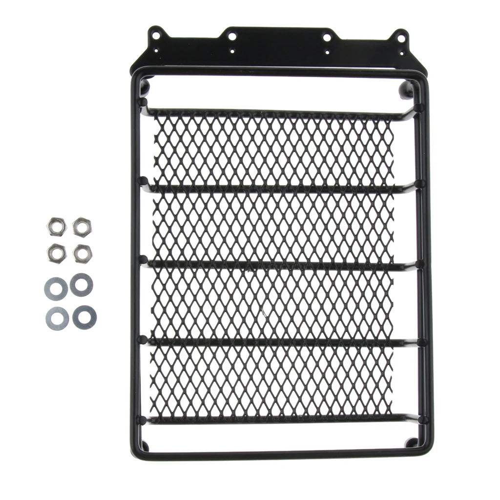Top Storage Roof Rack Cargo Luggage Carrier Basket with Metal Black
