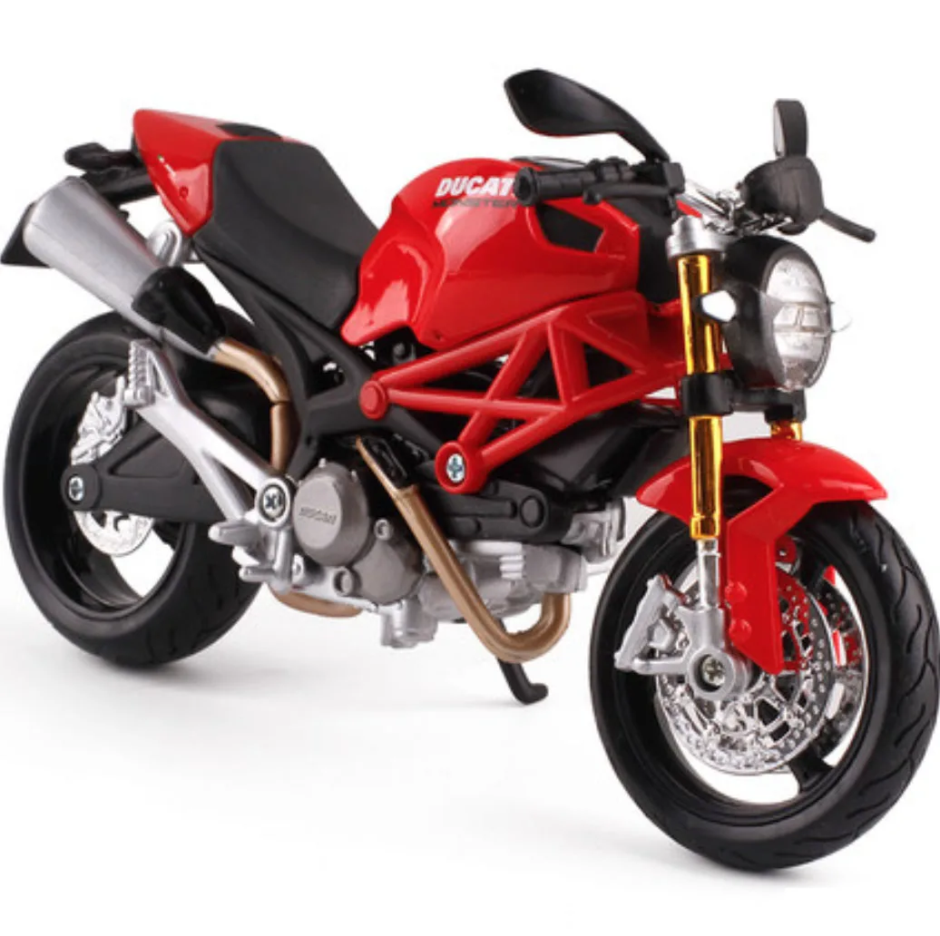 Maisto 1/12 BMW R1200GS мотоцикл литье под давлением дисплей Модель игрушки для детей мальчиков и девочек - Цвет: Ducati Monster 696 R