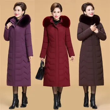 

Jackets winter womens middle and old aged parka mother down jacket coat women thickening large size winter cotton jacket
