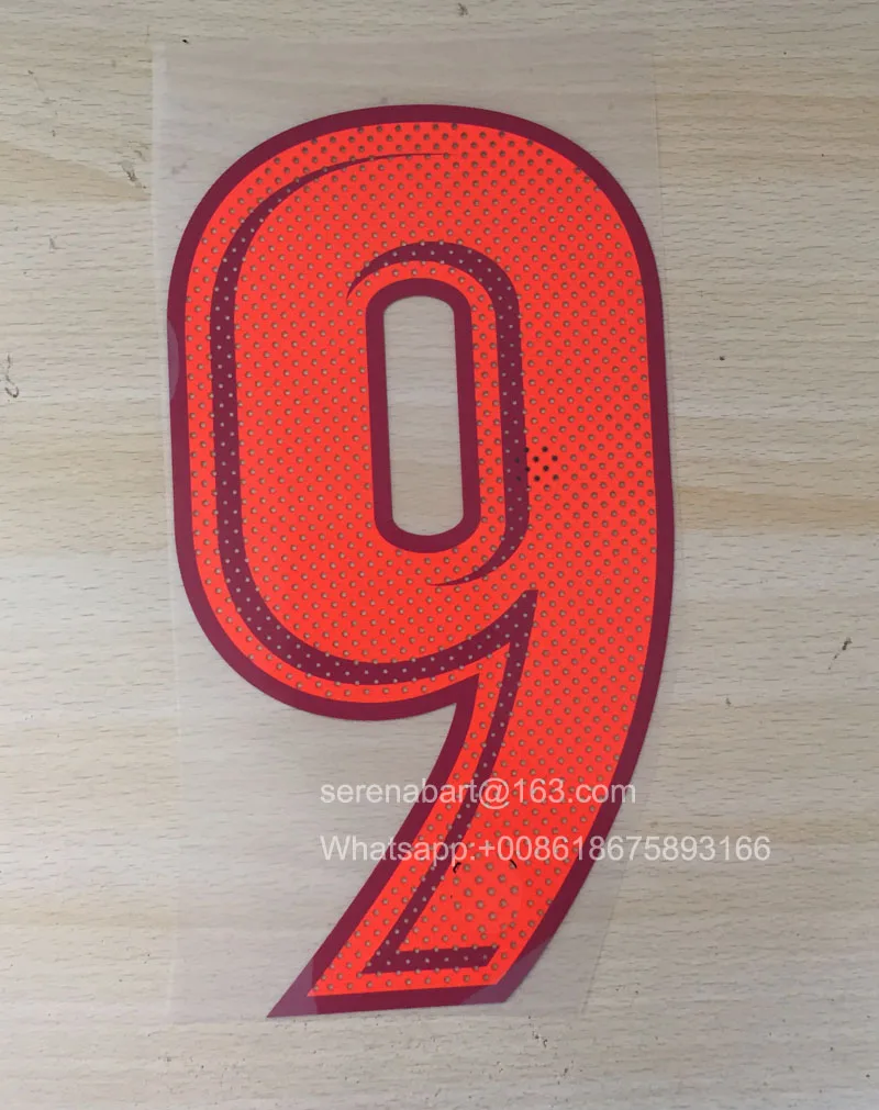 10 Messi Nameset Suarez Iniesta Nameset проигрыватель версия Флокирование дома и 3-я футбольная нашивка - Цвет: AWAY 3rd 9 SUAREZ