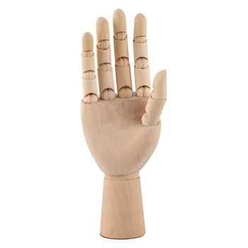 

18*6cm Wooden Articulated Right Hand Manikin Model Gift Art Alternatives
