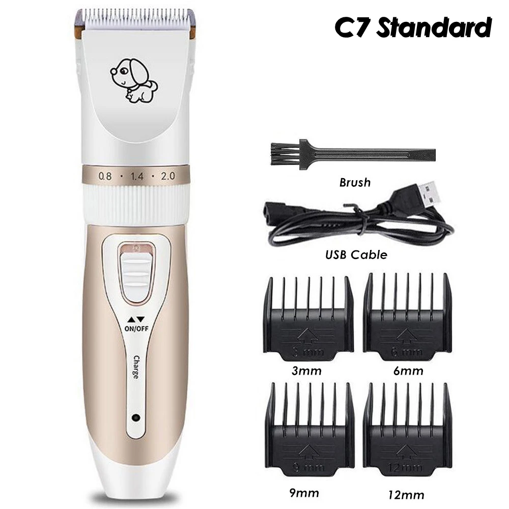 Electrical Pet Clipper Professional Grooming Kit Rechargeable Pet Cat Dog Hair Trimmer Shaver Set Animals Hair Cutting Machine