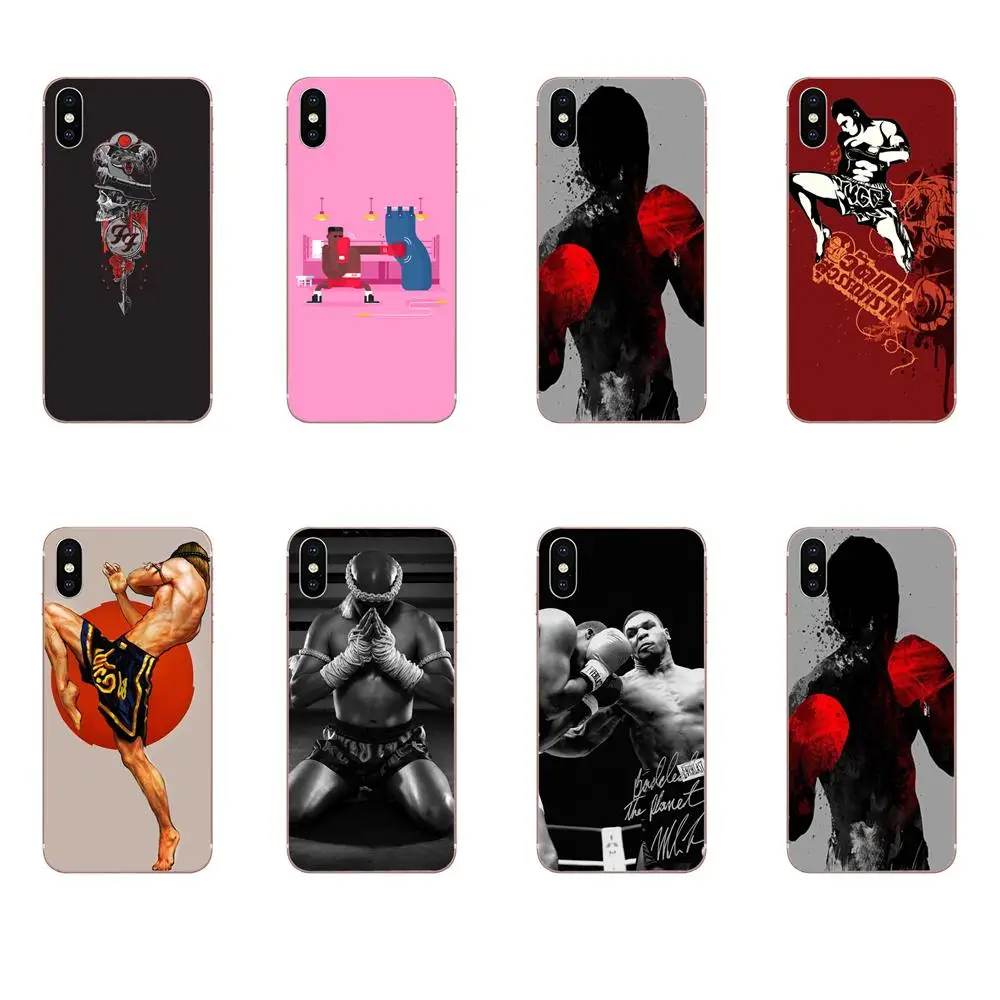 Для Apple iPhone 4 4S 5 5C 5S SE 6 6S 7 8 Plus X XS Max XR чехол для телефона Муай тайская борьба