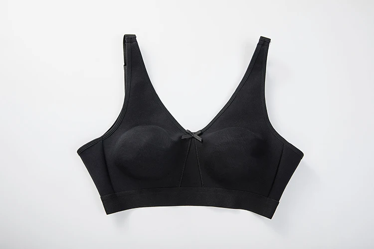 DELIMIRA Women's Plus Size Cotton Bra Seamless No Padding Full Coverage Wirefree Bras For Women
