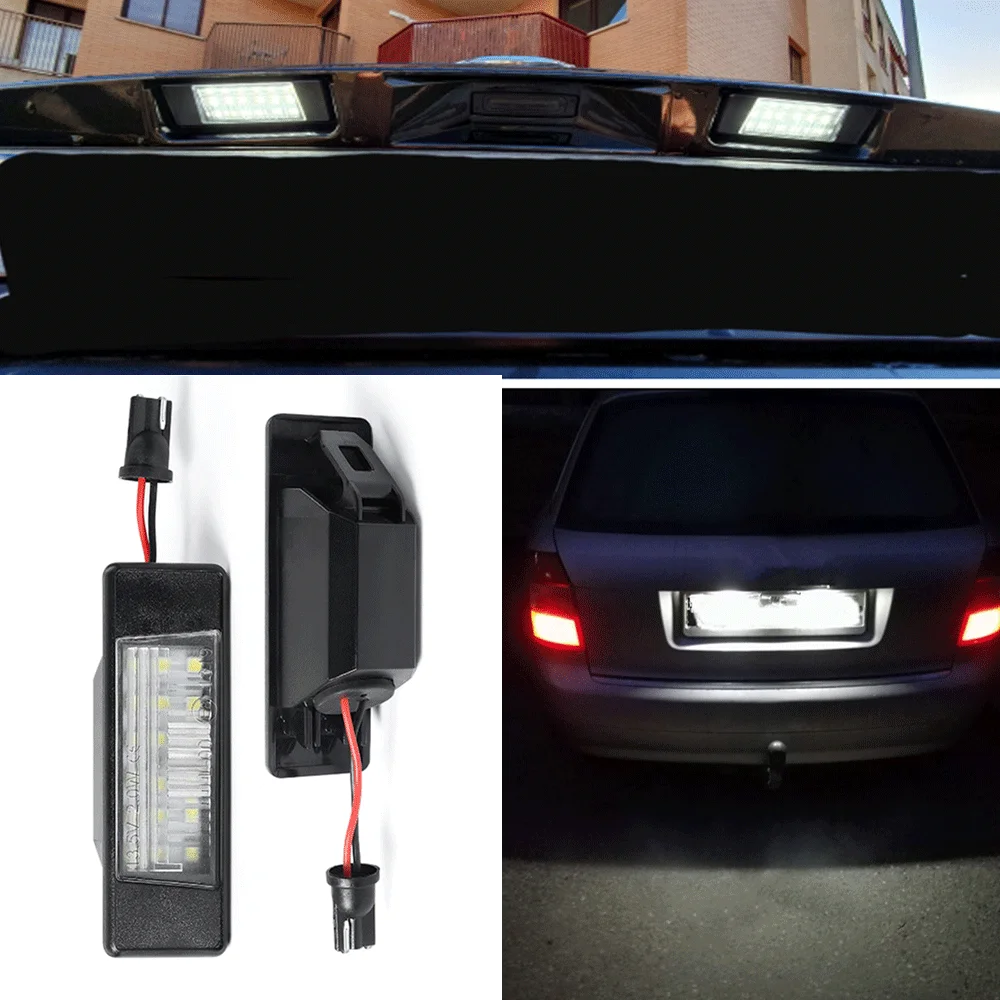 

Car Led Number License Plate Light For Nissan Qashqai J10 J11 Patnfinder R51 Juke Primera P12 X-Trail T31 Kit Canbus Error Free