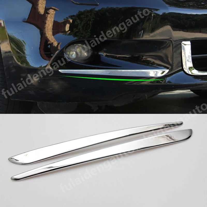 2pcs For Honda Accord 8th Sedan 2008-2010 ABS Chrome Front bumper fog lights trim strips Car Styling Accessories | Автомобили и