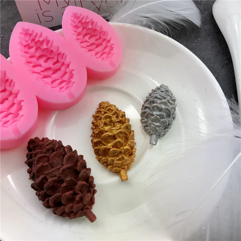 Силиконовые формы в форме шишки Sugarcraft форма для помадки инструменты украшения