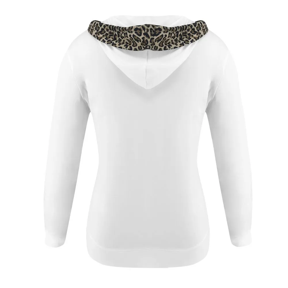 Леопардовый Зимний спортивный костюм для бега, женские спортивные костюмы, черный и серый цвета, комплект для бега с капюшоном, спортивные штаны, набор для бега#4