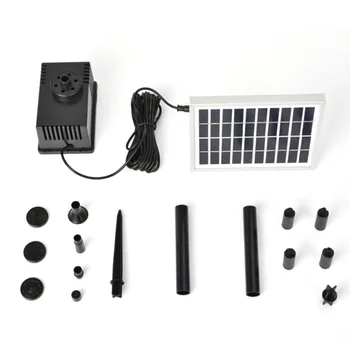 

1.8 W Solar Water Pump Standing Floating Submersible Water Fountain for Pond Pool Aquarium Fountains Spout Garden Patio