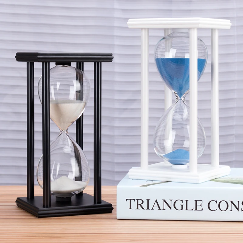 

5/15/30min Wooden Sand Clock Sandglass Kitchen School Hourglass Timer Home Decor Hourglass Decoration Personality Birthday Gift