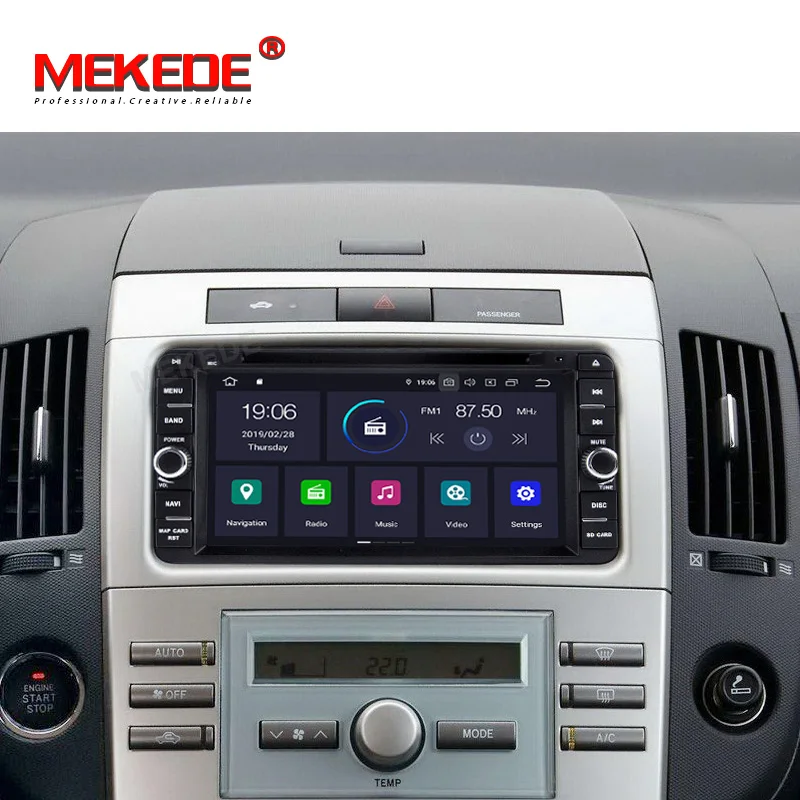 4 ГБ ОЗУ 64 Гб ПЗУ Android 9,0 ips DSP 2 DIN автомобильный DVD gps PlayerFor Toyota авто радио двойной din с gps, BT, рулевое колесо contro