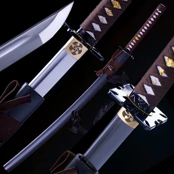 

Nice HandMade Japanese Samurai Sword Katana Strong Spring Steel Sharp Battle Ready Knife