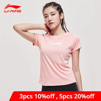 

Li-Ning Women Training Short Sleeve Top AT DRY Polyester Regular Fit LiNing li ning Breathable Sports T-shirts ATSP088 WTS1499