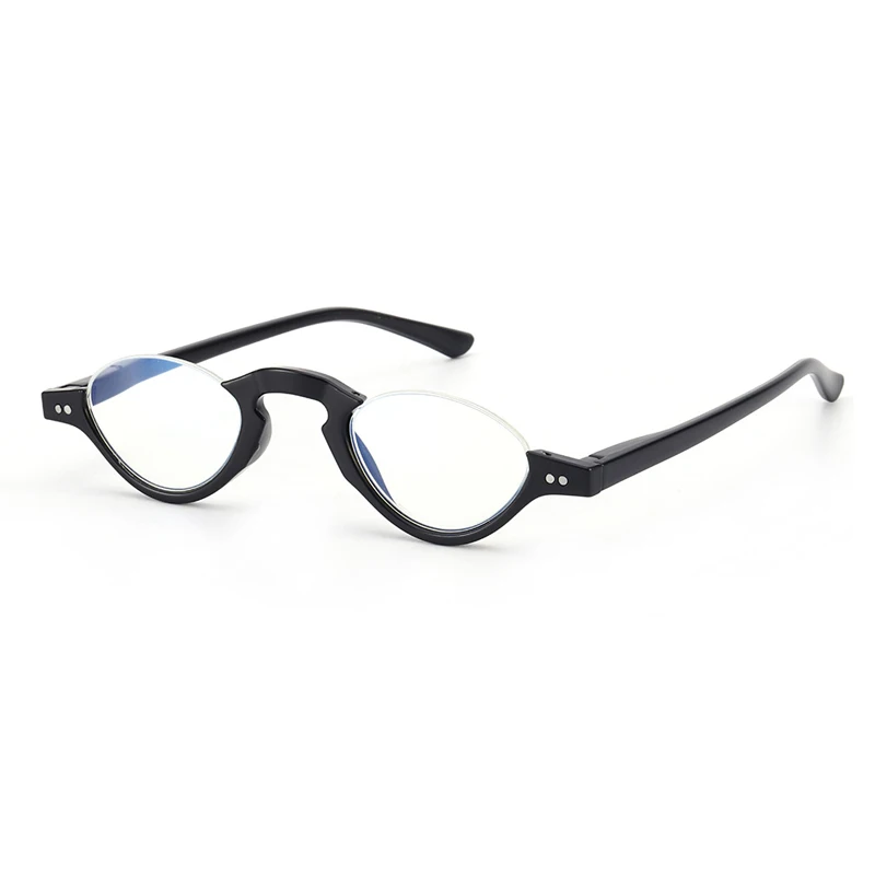 Elbru Hot Style Anti-blue Light Reading Glasses Half-frame Presbyopia Eyeglasses High Definition Spectacles Unisex +10 to +3.5 3