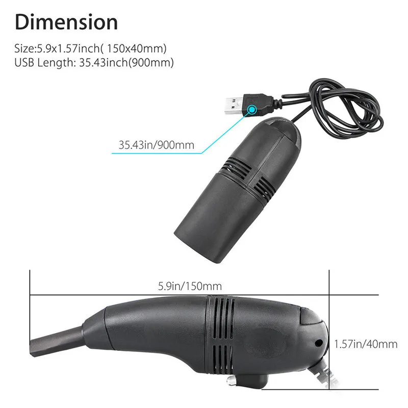 Мини компьютер пылесос USB клавиатура очиститель ПК ЩЕТКА для ноутбука пылеочиститель набор Herramientas Счастливого Рождества инструмент для Хэллоуина#09