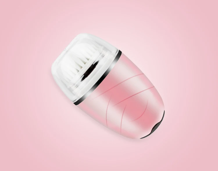 Pink Многофункциональная электрическая Очищающая щетка для лица, перезаряжаемая Бытовая USB Очищающая щетка для лица, машинка для лица - Цвет: Pink