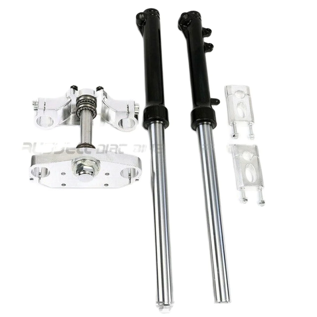 Pit Dirt Bike 33mm Handlebar Triple Tree Bar Riser Clamp + Front Fork