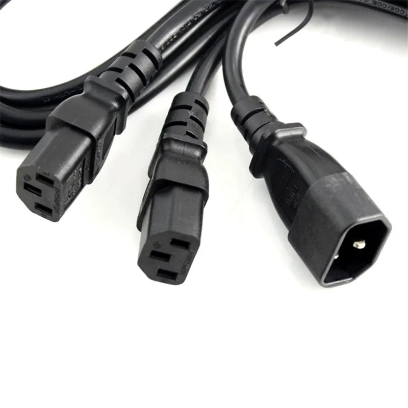 2 м C14-2* C13 IEC320 C14 штекер 2* IEC320 C13 женский AC мощность УДЛИНИТЕЛЬ шнур провода PDU шасси UPS