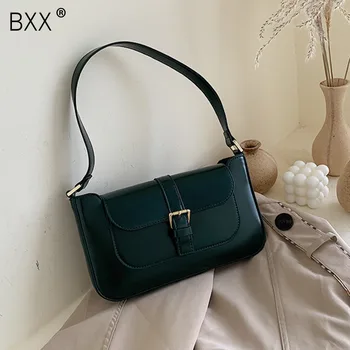 

[BXX] Belt Designer PU Leather Crossbody Bags For Women 2020 Spring Shoulder Messenger Bag Lady Travel Handbags and Purse HK770
