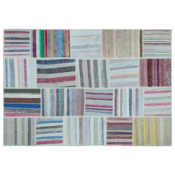 

Handmade Multicolor Vintage Patchwork Rug Area Rug 160x230 Cm-5'3''X7'7''