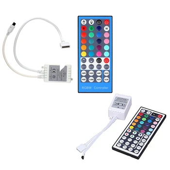 

2 Set 5PIN IR Remote Controller for 3528 5050 RGBW RGBWW LED Strip DC 12V24V 40 Key & DC12V 44 Key