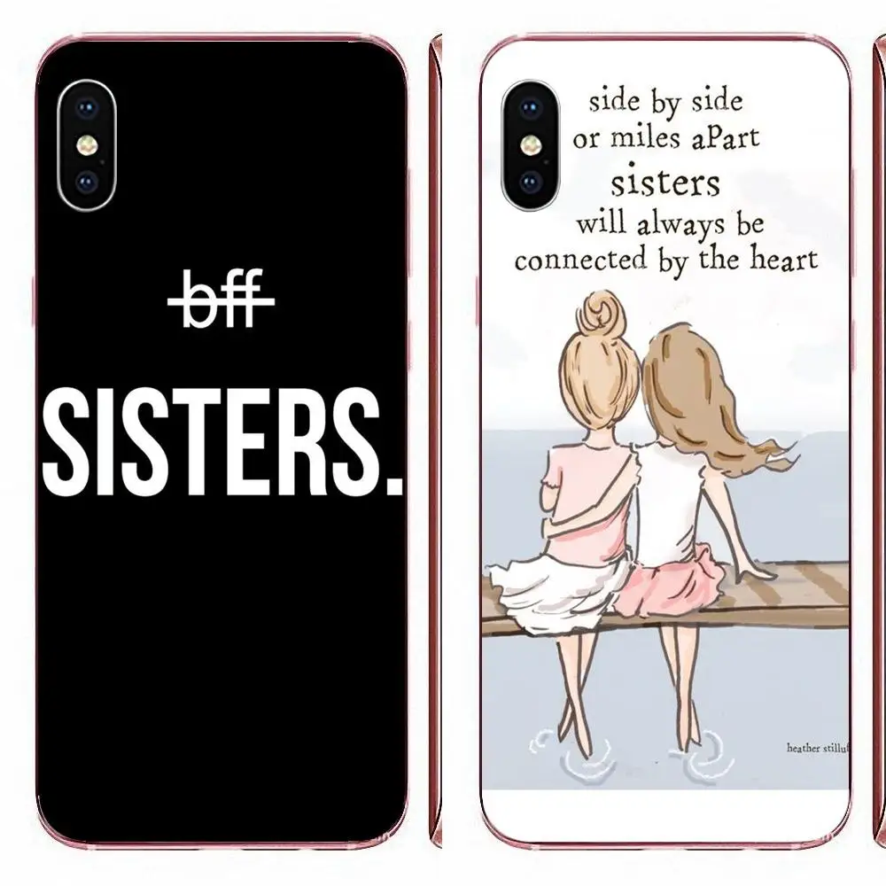 Best Friends Bff Sisters For Xiaomi CC9 CC9E Mi 3 4 4i 5 5S 6 6X 8 9 SE Play Plus Pro Lite A1 Mix 2 Note Mobile Cases | Мобильные