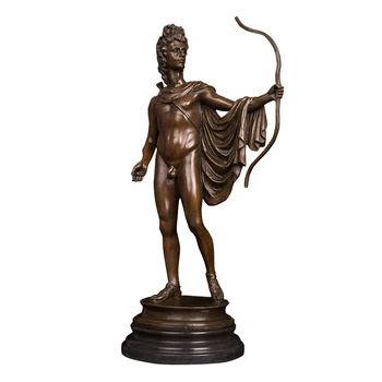 

[MGT]Bronze metal craft samll size famous figure apollo figurines sculpture for wholesale
