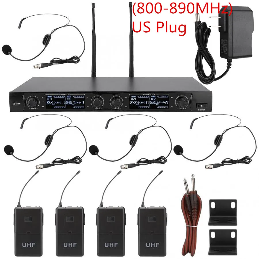 Другое Микрофон конференц-связи 4 канала Mic Kit Профессиональный XLR аудио выход автоматическое отключение шума снижение высокой защиты от помех - Цвет: Другое